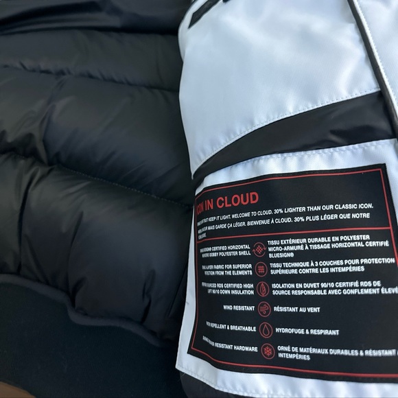 White Moose Knuckles Bomber Jacket - Picture 5 of 8